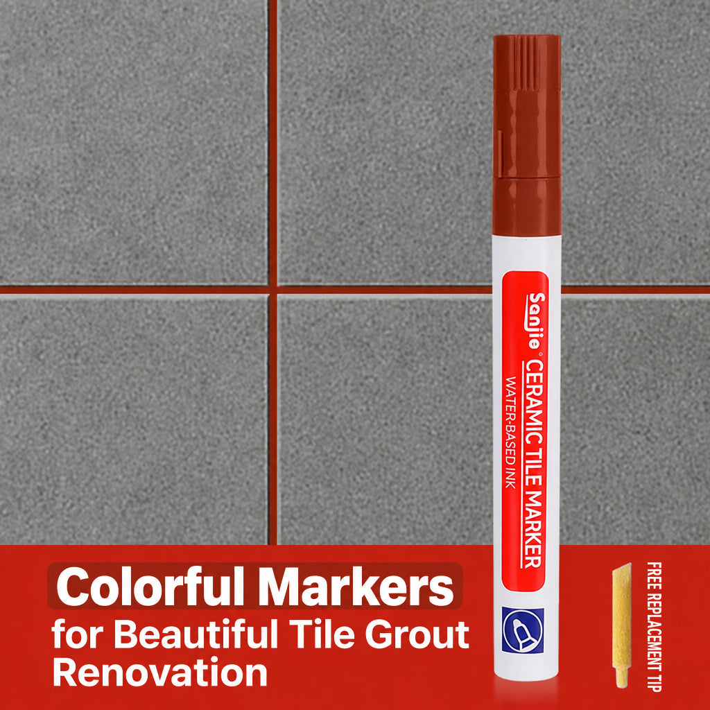 ⏰Last day!!!🔥12-Color Anti-Mold and Waterproof Tile Grout Pen
