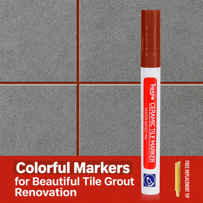 ⏰Last day!!!🔥12-Color Anti-Mold and Waterproof Tile Grout Pen