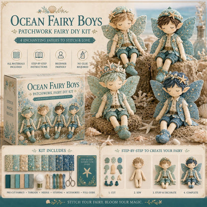 ✨ Christmas Magic Patchwork Fairy DIY Kit