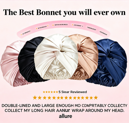 Overnight Hair-Repair Mulberry Silk Bonnet