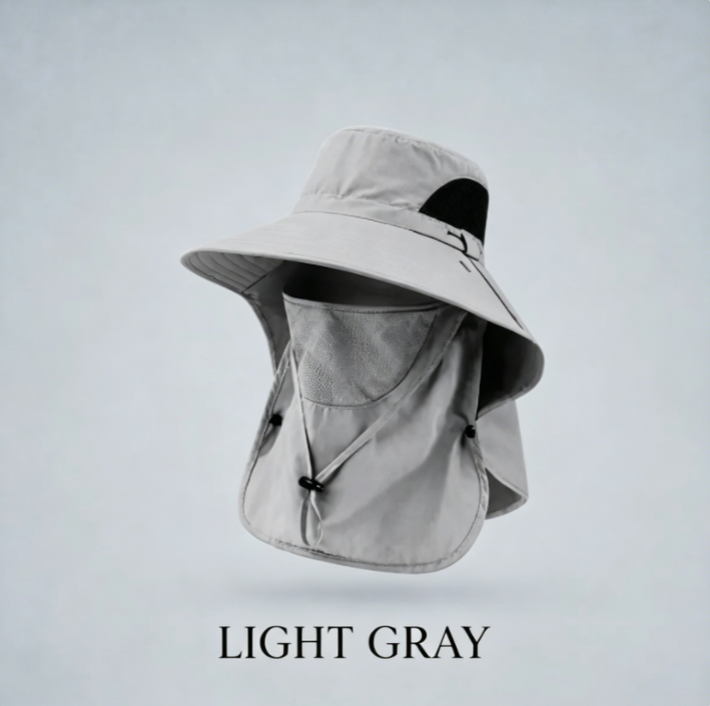 Sun Hats for Men Women with Neck Flap UPF 50+ UV Protection Wide Brim Bucket Hat Safari Hiking Fishing Hats