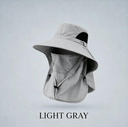 Sun Hats for Men Women with Neck Flap UPF 50+ UV Protection Wide Brim Bucket Hat Safari Hiking Fishing Hats