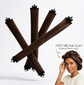 Heatless Blowout Rods, 4 Rod Set + FREE Silk Hair Scarf