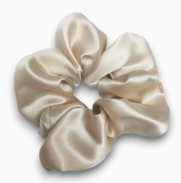 Large Anti-Crease Mulberry Silk Scrunchie