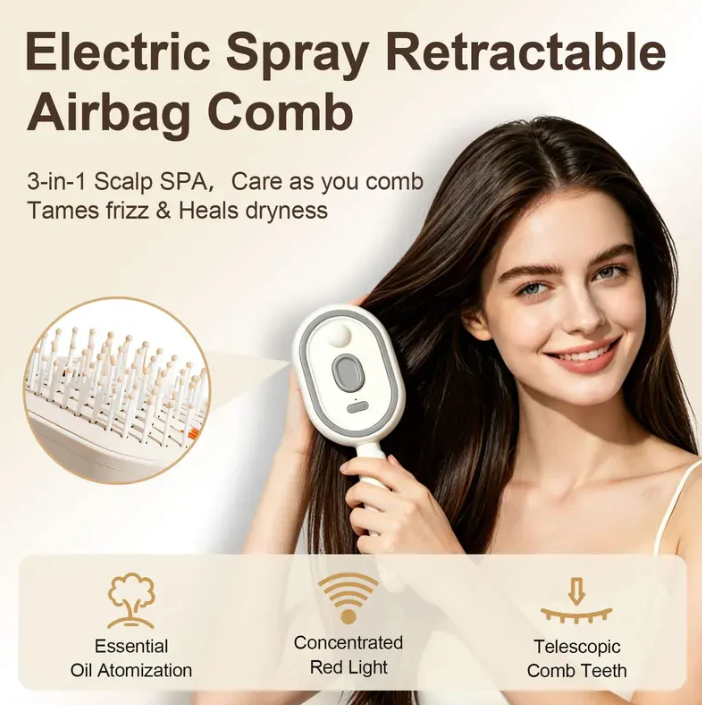 Electric Spray Air Cushion Massage Comb