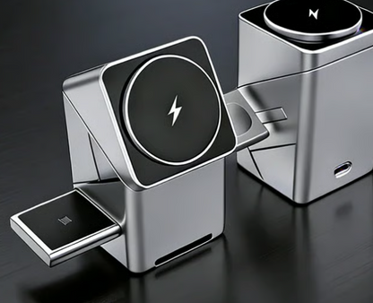 3 in 1 Rotating Cube Wireless Charger