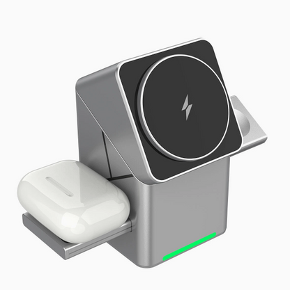 3 in 1 Rotating Cube Wireless Charger