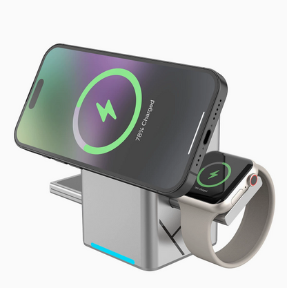 3 in 1 Rotating Cube Wireless Charger