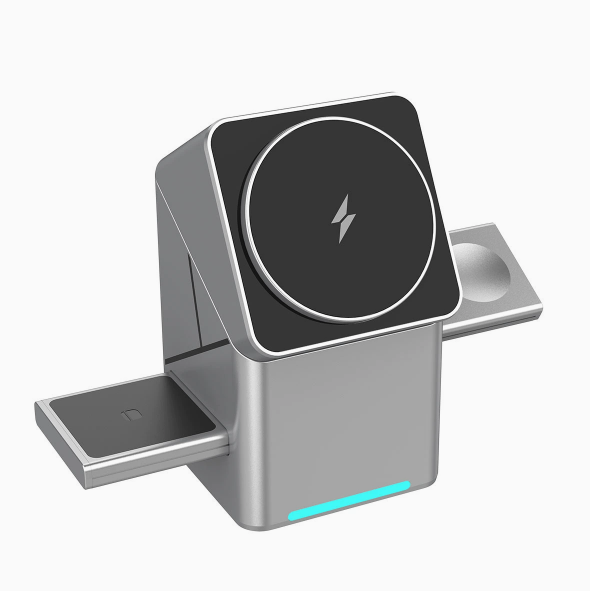 3 in 1 Rotating Cube Wireless Charger