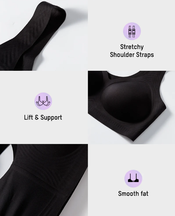 Lifting Wire-Free Antibacterial Jelly Bra
