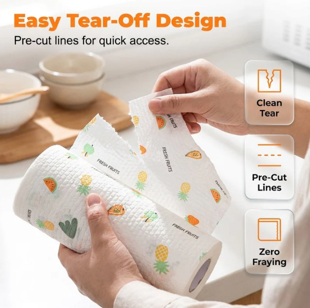 Per Roll Reusable  Cleaning Lazy Rags