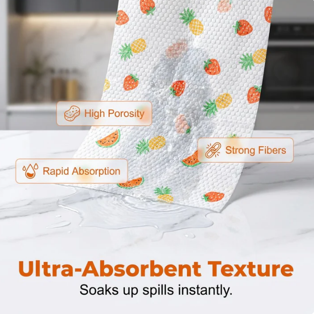 Per Roll Reusable  Cleaning Lazy Rags