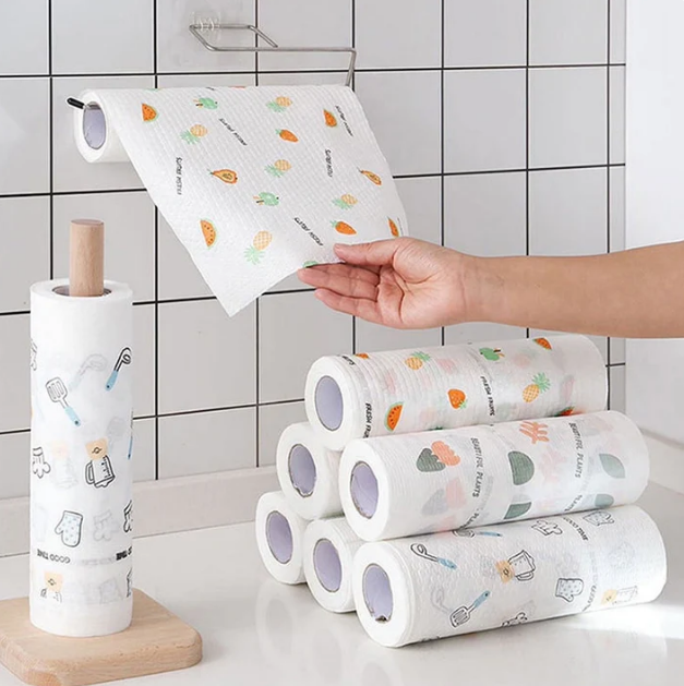 Per Roll Reusable  Cleaning Lazy Rags