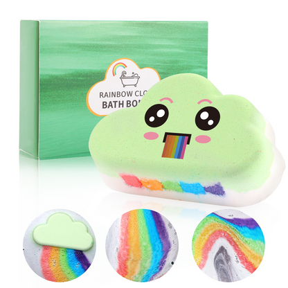 🌈 Rainbow Cloud Bath Bombs – Turn Every Bath into a Magical Rainbow Spa