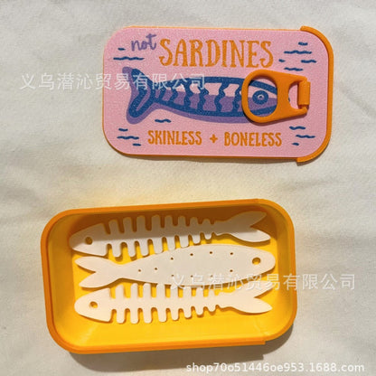 🔥Last Day Limited Sale🐟Sardines Jewelry Box | Vintage Sardine Tin Design