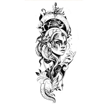 Waterproof Half Sleeve Temporary Tattoos – Realistic Full Coverage Fake Tattoos for Men & Women