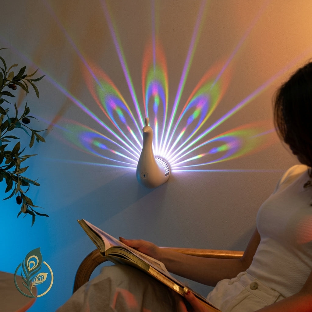 Peacock Projection Lamp Gift for Mom Girlfriend Friend Birthday
