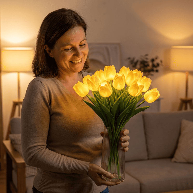 🔥LAST DAY 50% OFF🎁Romantic Tulip LED Flower Lamp