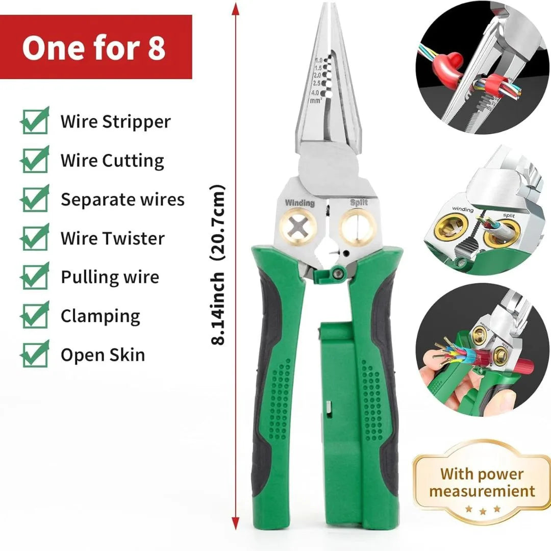📣 53% OFF Today!🔥HOT SALE⚡8in1 Wire Stripper Twister for Cutting and Pulling Wires