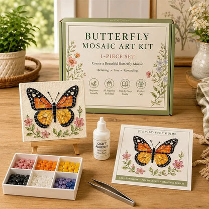 🔥 Last Day 49% OFF - 🌿 Watering Can Mosaic Art Kit | Beginner-Friendly Floral DIY Craft with Vibrant Mosaic Beads & Sturdy Display Base ✨