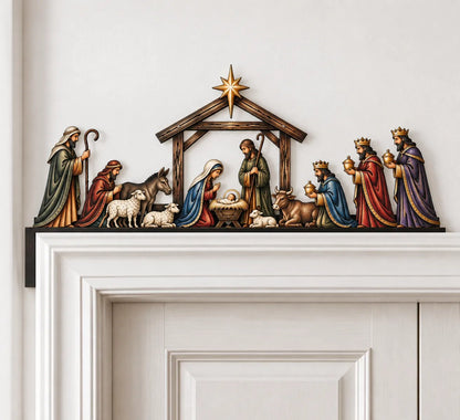 ✝️Nativity Scene Door Topper | Bring The Story Of Christmas Home