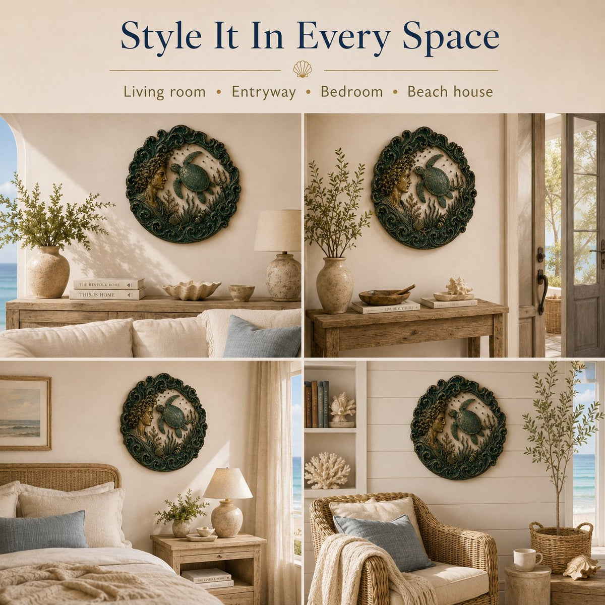 🌊 🔱Vintage Ocean Theme Wall Decor Collection  📦