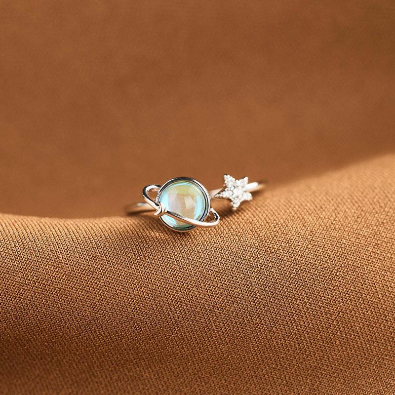 🌙✨ Star & Moon Ring – Meaningful Mother Daughter Gift💖🎁✨