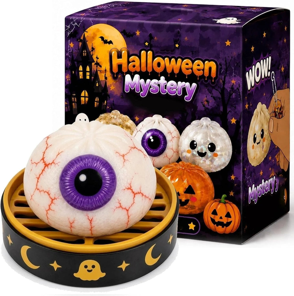 🔥LAST DAY 50% OFF - 🎃Cute Halloween Scary Ghost Maruko Squeeze Toy Set