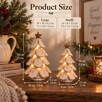 🎄🌙Vintage Lighted Christmas Tree Figurine