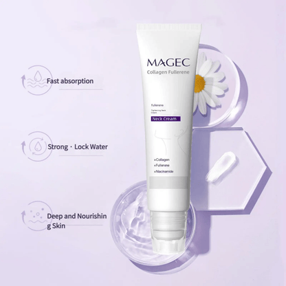 ⏰ Reduces Wrinkles and Double Chin,Five Rollers for All Around Massage,Neck Firming Cream