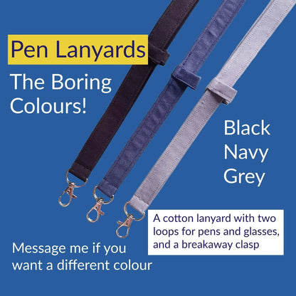 🔥LAST DAY 50% OFF - 👩‍🏫NEW UPGRADED Plain Fabric Pen Lanyards