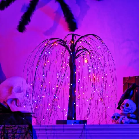 🎃Haunted Weeping Tree LED Lights🎃 Creepy Halloween Decoration 👻✨