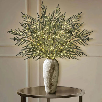 🎄 35" Christmas Lighted Norfolk Pine Branches