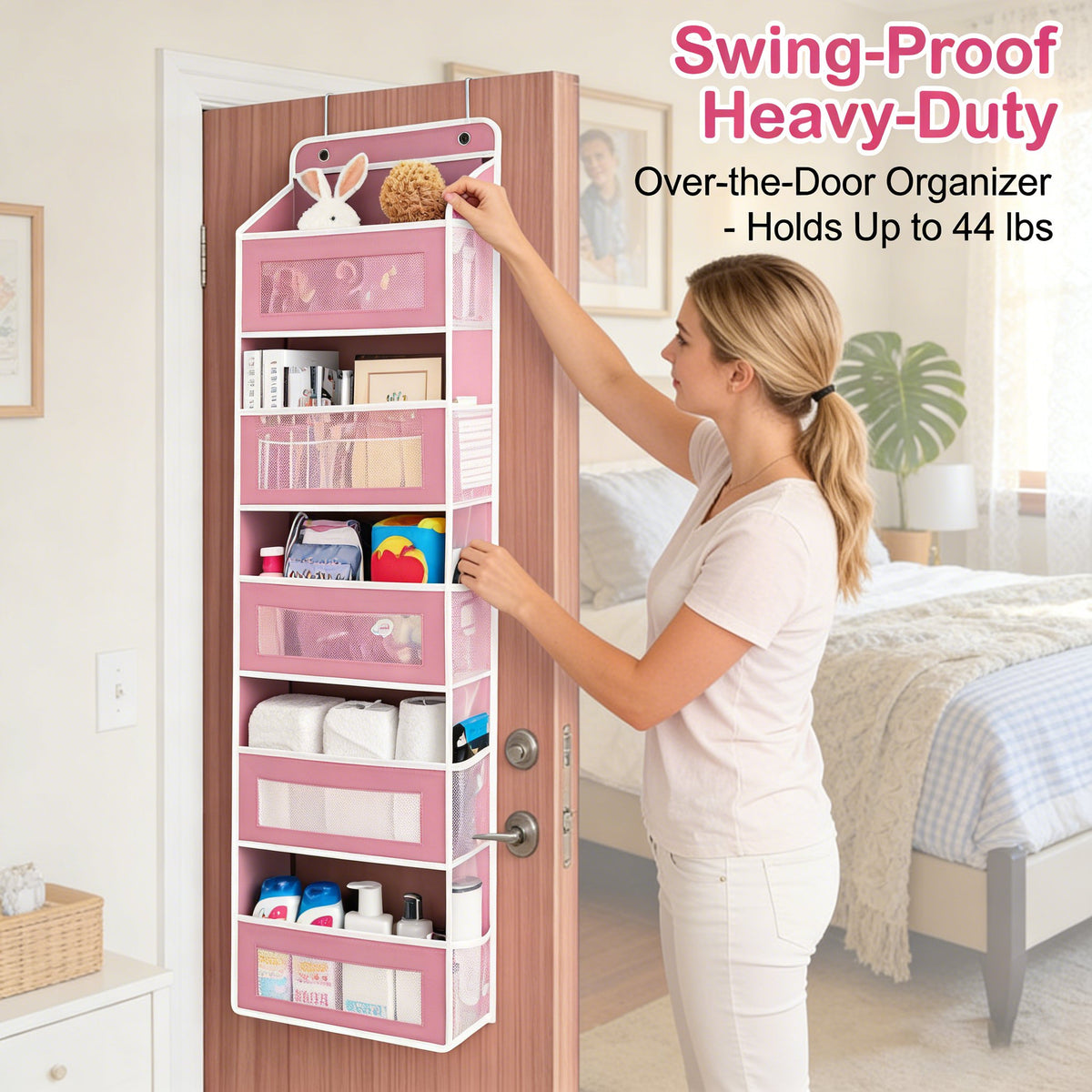 🧸Door Hanging Storage Rack - 5+5 Pockets for Everyday