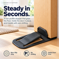 GripLock™ No-Drill Door Stopper — Low-Profile Repositionable Interior Door Holder