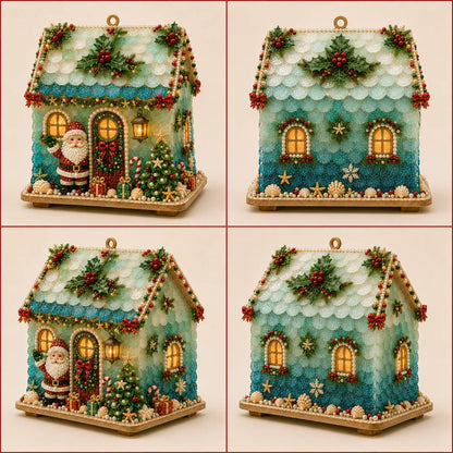 🎄✨ DIY Glowing Coastal Christmas Cottage Kit – Easy Crafting & Festive Coastal Charm! 🏡💖