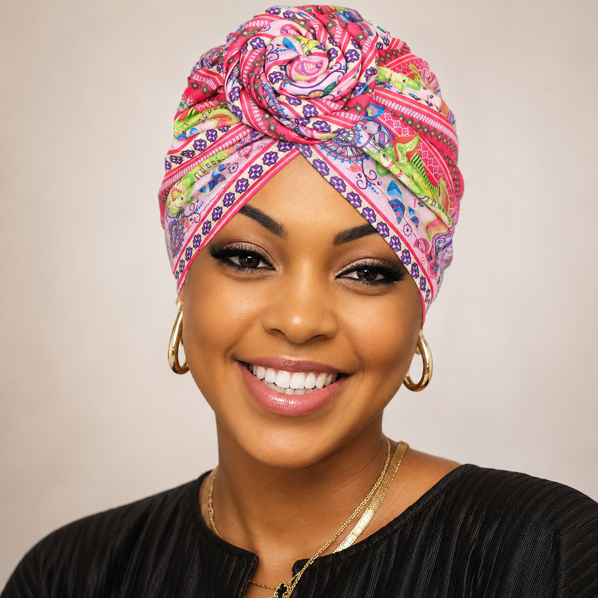 Luxury Silk Hair Turban – Style Meets Protection, Anytime