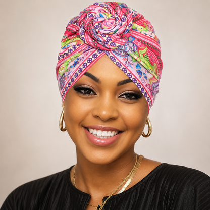 Luxury Silk Hair Turban – Style Meets Protection, Anytime