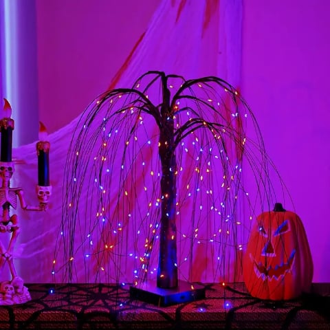 🎃Haunted Weeping Tree LED Lights🎃 Creepy Halloween Decoration 👻✨