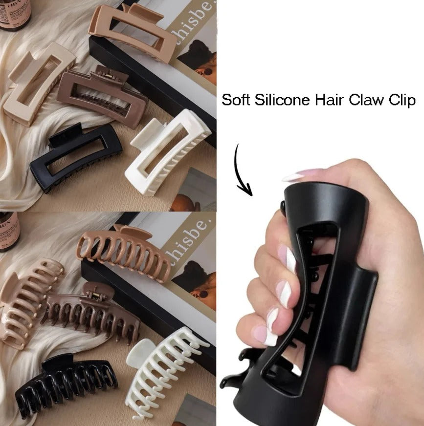 Soft Silicone Hair Claw Clip