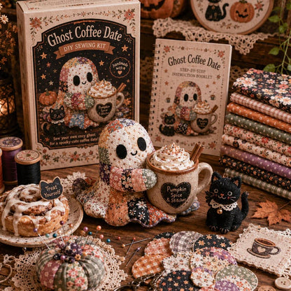 🔥49% Off  - 👻Little Ghost’s Cozy Halloween DIY Patchwork Kit