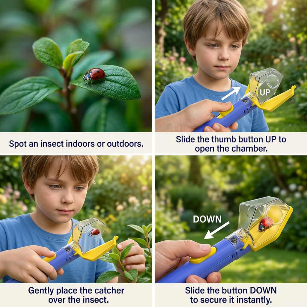 🐞🔍 Kids Bug Catcher with 6X Magnifier – Explore, Discover & Learn Outdoors! 🌿✨