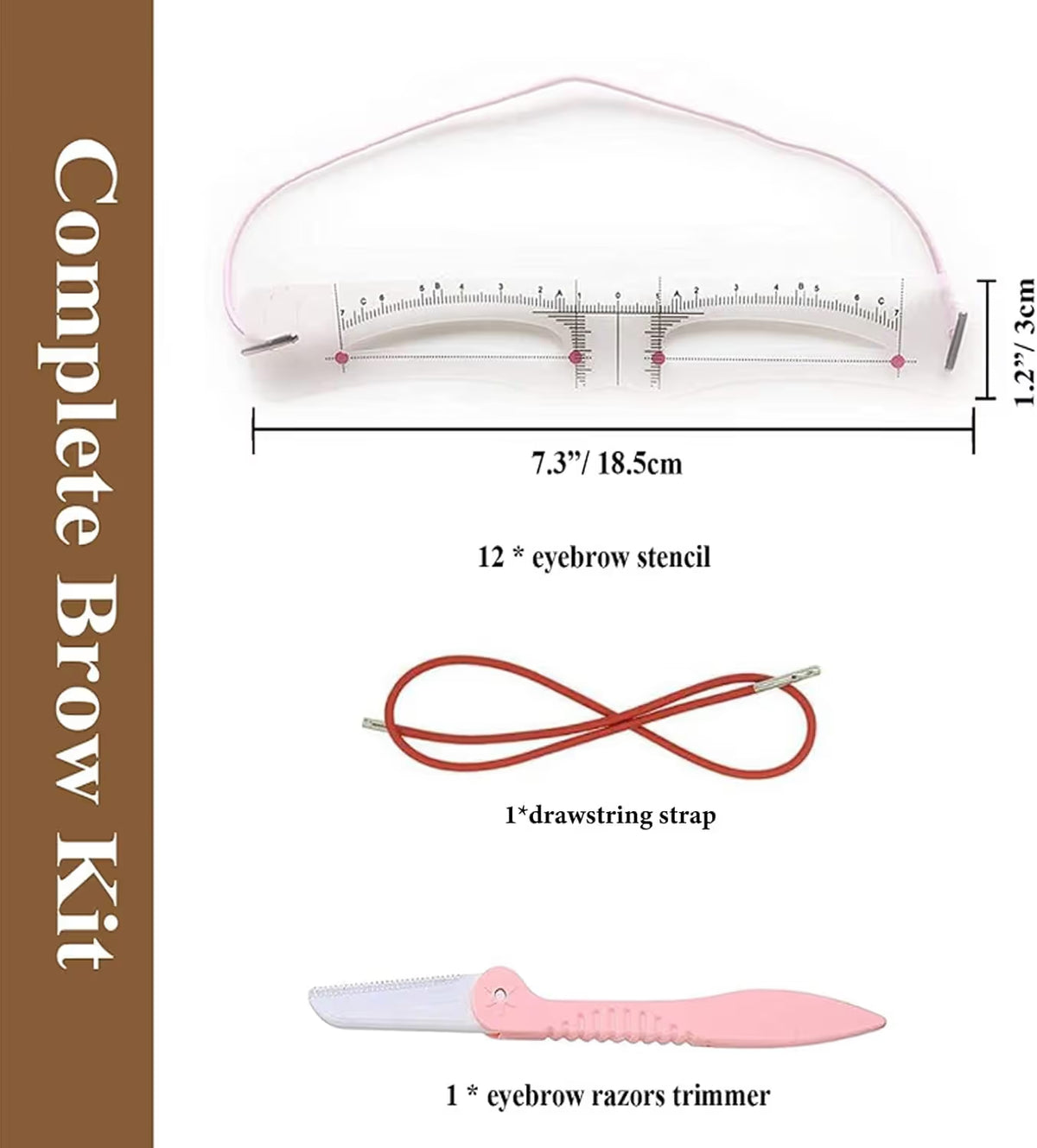 🔥 Last Day 50% OFF✨-✨ 14-Piece Reusable Eyebrow Stencil Kit for Quick, Easy & Perfect-Looking Brows 💕