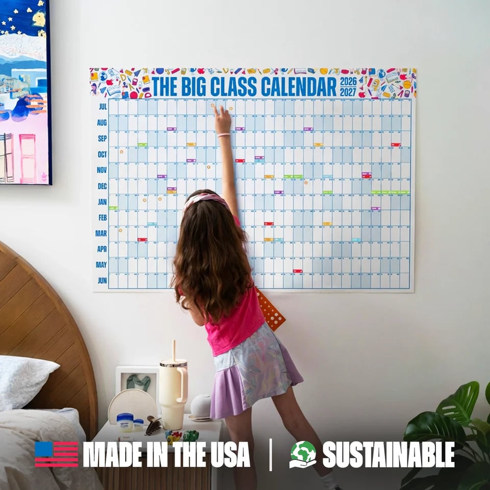 🔥 Back-to-School Sale — 49% OFF Today! 💥📅 The Big Class Calendar - Academic Year 2026-2027 🔥