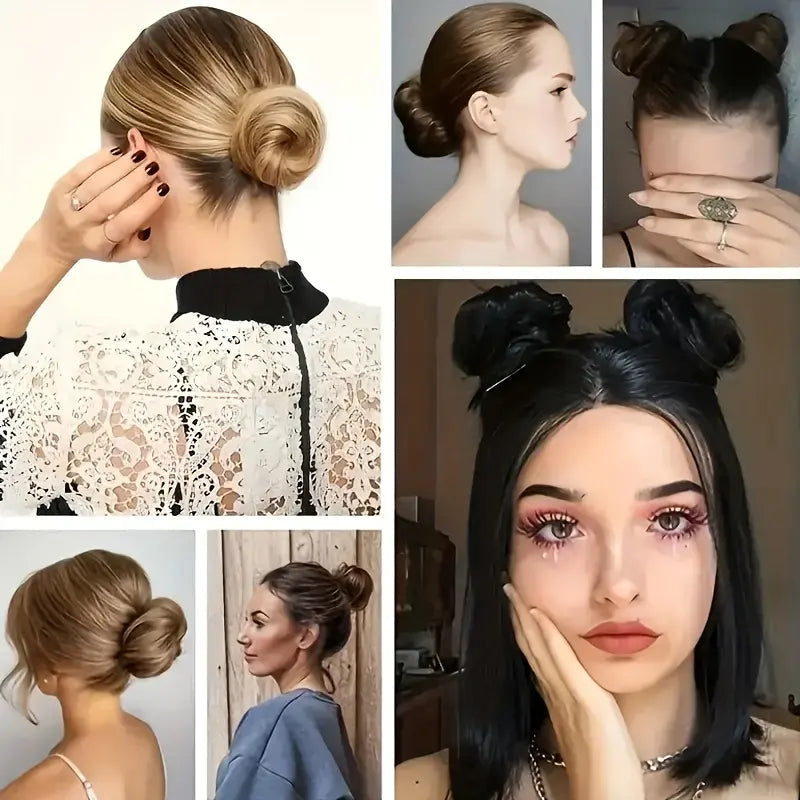 💁 Last Day 50% OFF💖-✨ Synthetic Curly Messy Bun Scrunchie for Quick, Easy & Stylish Hairstyles 🎀
