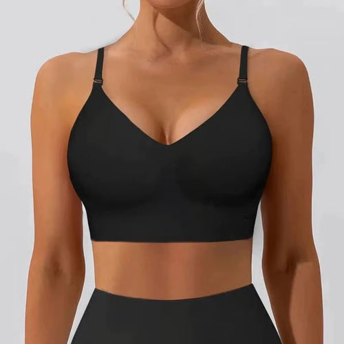Women’s Solid Color Wireless Backless Bra