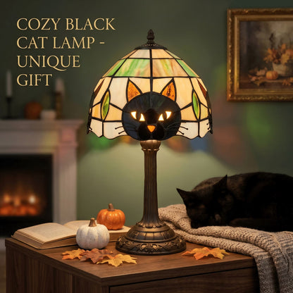 🎃 Halloween Tiffany Style Resin Themed Table Lamp