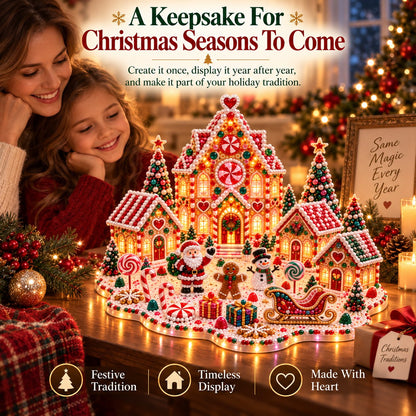 ✨🔥 Magical Christmas Village 3D Gem Art DIY Kit – Create a Sparkling Handmade Holiday Scene! 🎄💎🏡