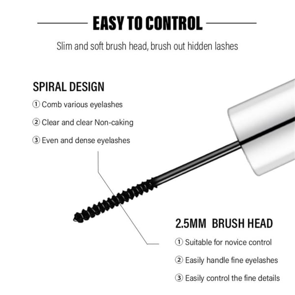 Thick, Curling, Long-lasting Mascara, Waterproof, Sweat-proof, Lengthening, Non-smudged