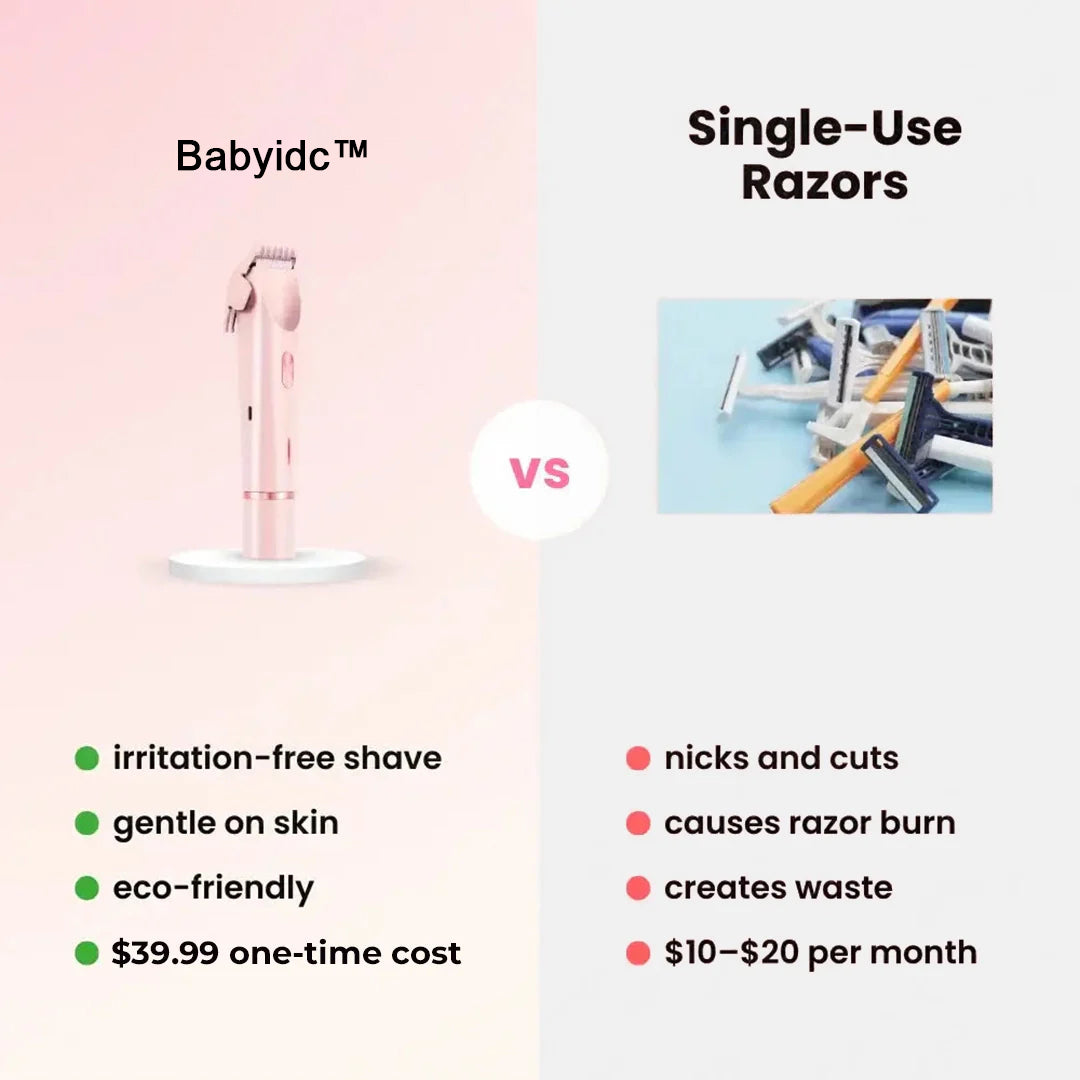 2-in-1 Painless Bikini Hair Trimmer